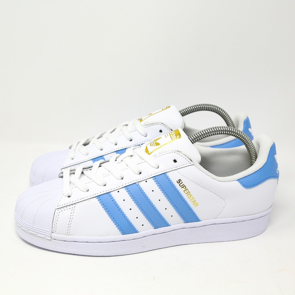 Adidas SuperStar Foundation White Light Blue Gold - Picture 3 of 8